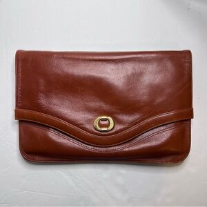 Vintage El Corte Ingles Tan Leather Handbag/Crossbody Bag Spain Structured Purse